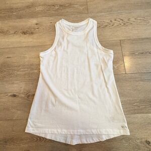 DSG Womens White Racerback Athletic Tank Top‎ Size Small S Workout